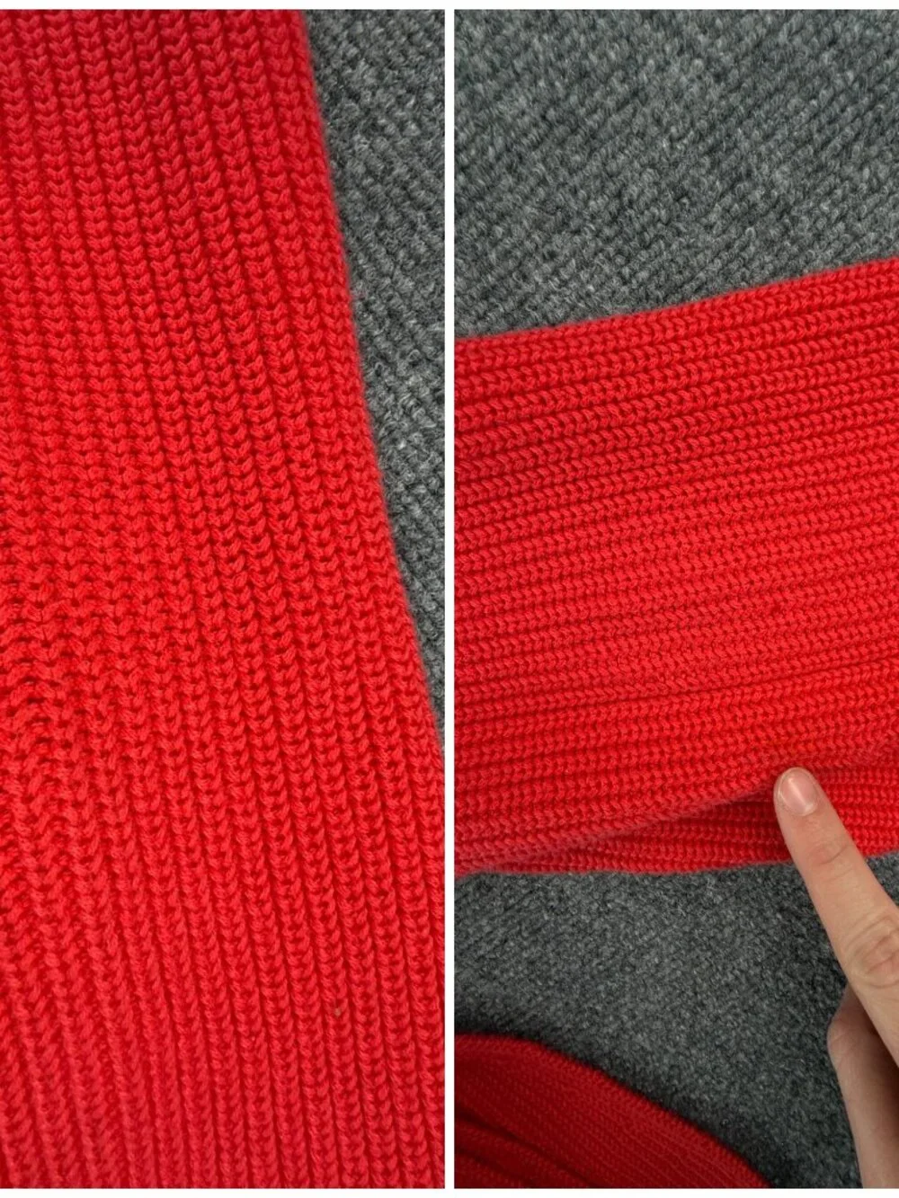 Lauren Ralph Lauren Women Preppy Shirt Lined Sweater Red Orange Large Preppy